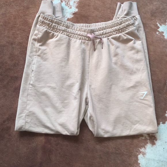 Gym Shark Cream Joggers - Picture 2 of 3